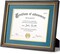 11x14 Diploma Frame with Mat for 8.5x11 Certificate, Document Frame with Navy Over Gold Acid-free Mats & Tempered Glass, Tabletop or Wall Mount, 2 Pack, Walnut/Blue